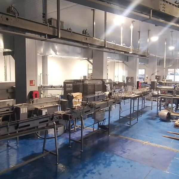 Vista general de una línea de producción